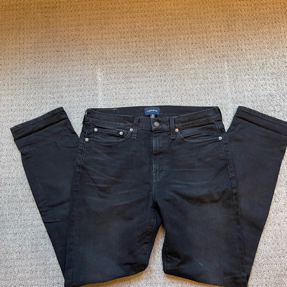 J Crew 770 straight black jeans